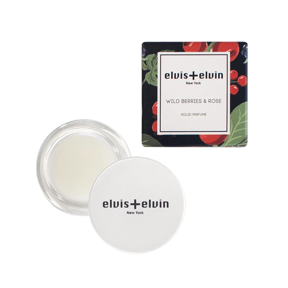 New Elvis + Elvin Wild Berries &‎ Rose Solid Perfume 0.17 oz / 5g